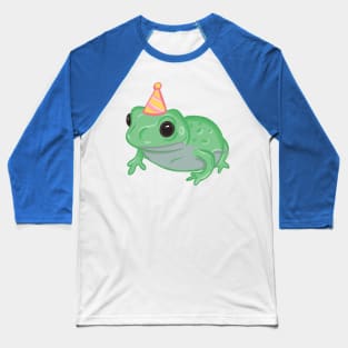 Party Hat Frog Baseball T-Shirt